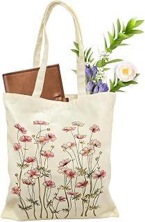 canvas tote bag, carry bag canvas fabric, canvas bag aesthetic, reusable shopping bag, gift for women, mother, girlfriend, colleague 40 * 35cm(B)