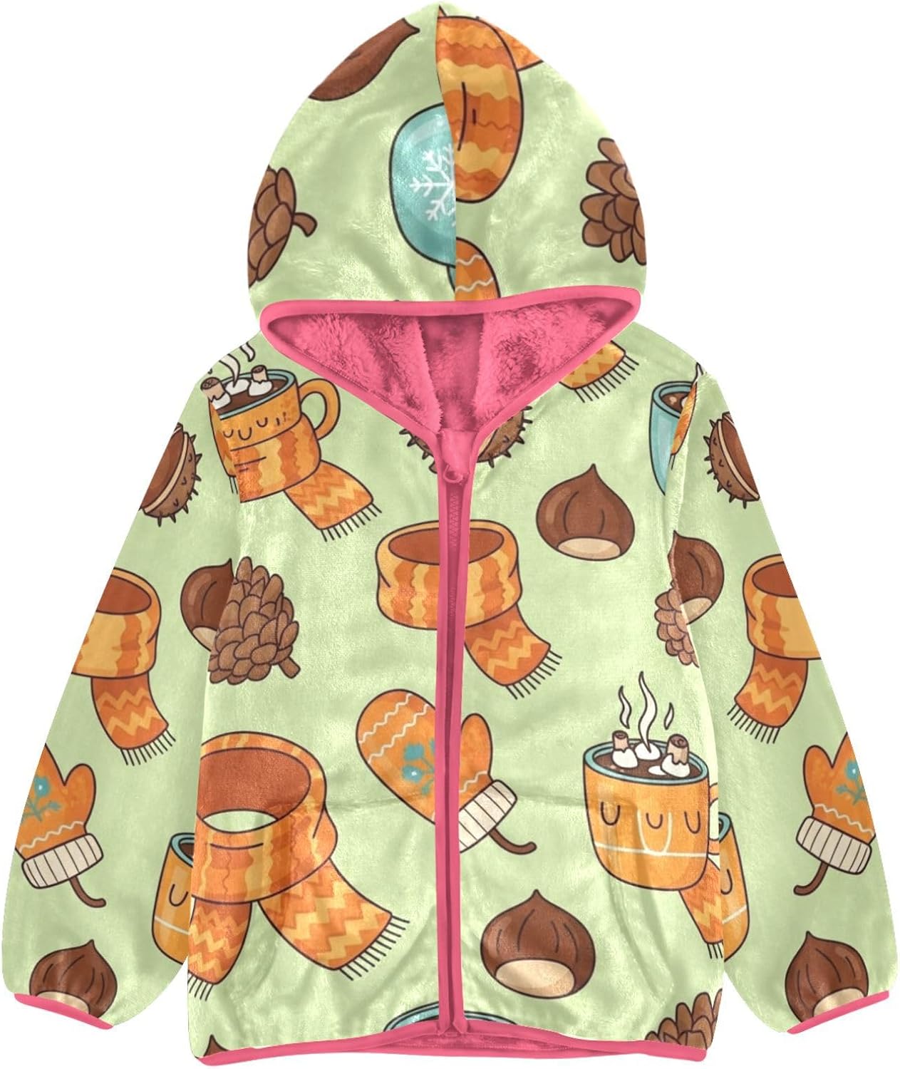 GuoChe Cozy Winter Elements Pattern Toddlers Jackets Outerwear Jackets & Coats