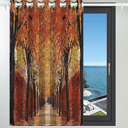 Cortinas opacas bohemias para puerta corrediza de vidrio, cortinas para ventanas de cuarto para decoración de chimenea de 47 pulgadas de ancho x