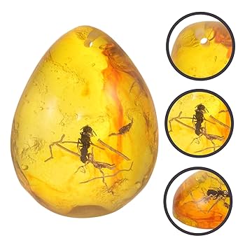 Amazon.co.jp: WRITWAA 昆虫琥珀の標 ペンダント 装飾