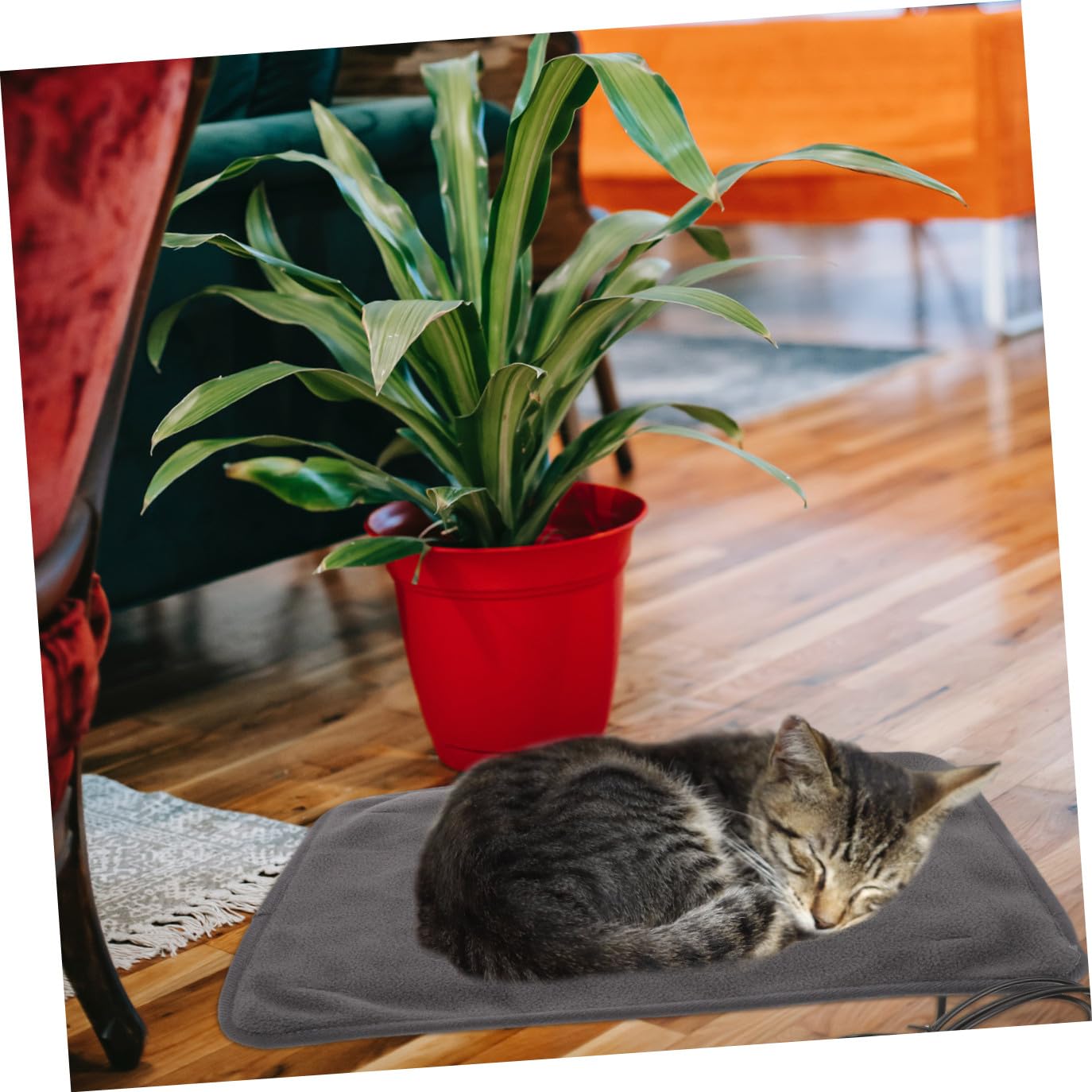 Almohadilla Térmica USB para Mascotas Manta Cálida para Perros Pequeños y Gatos Control De Temperatura para Dormitorios De Invierno