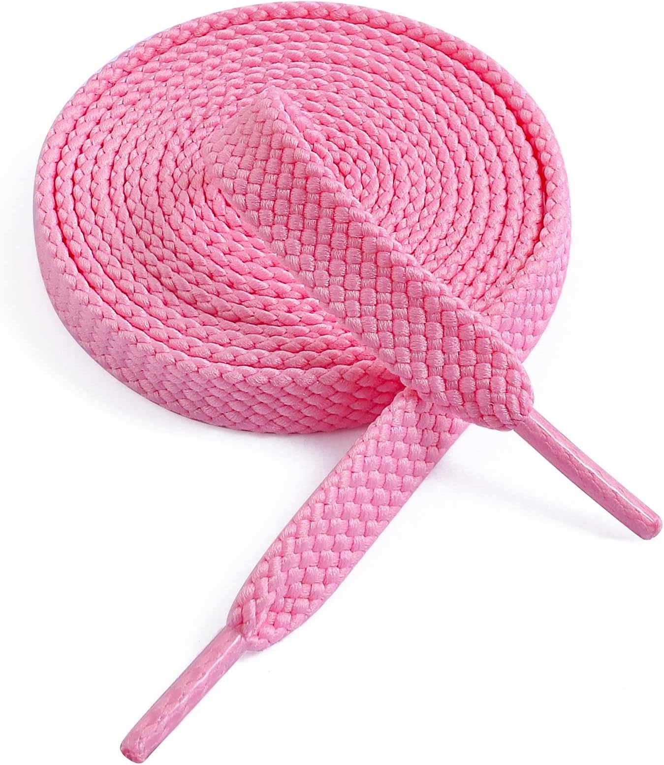 VSUDO Flat Double Layer Shoe Laces for Sneakers, Thick Flat Sneakers Shoelaces