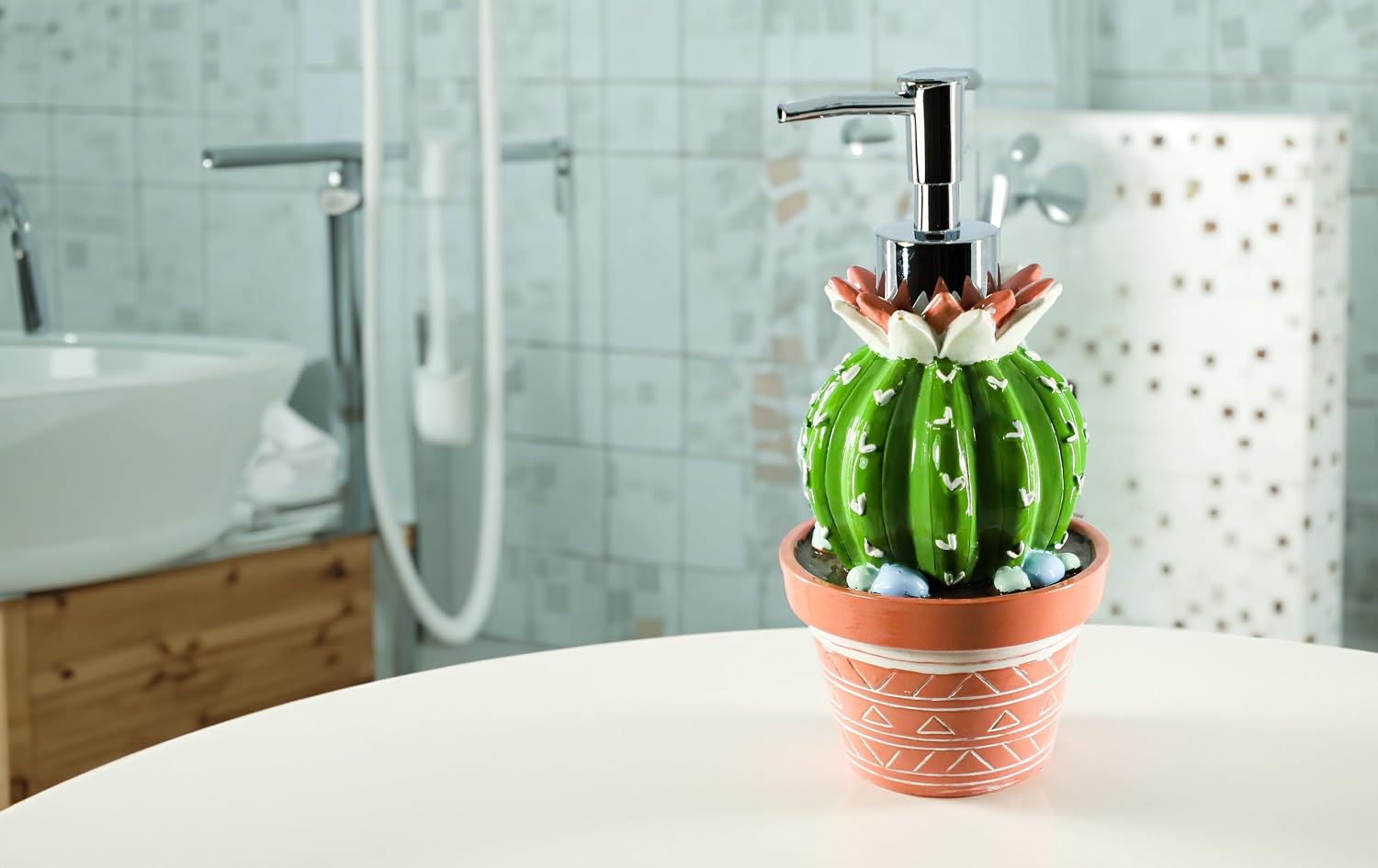 Cactus 18 oz Simple Soap&Lotion Dispenser,Hand Wash Bottle