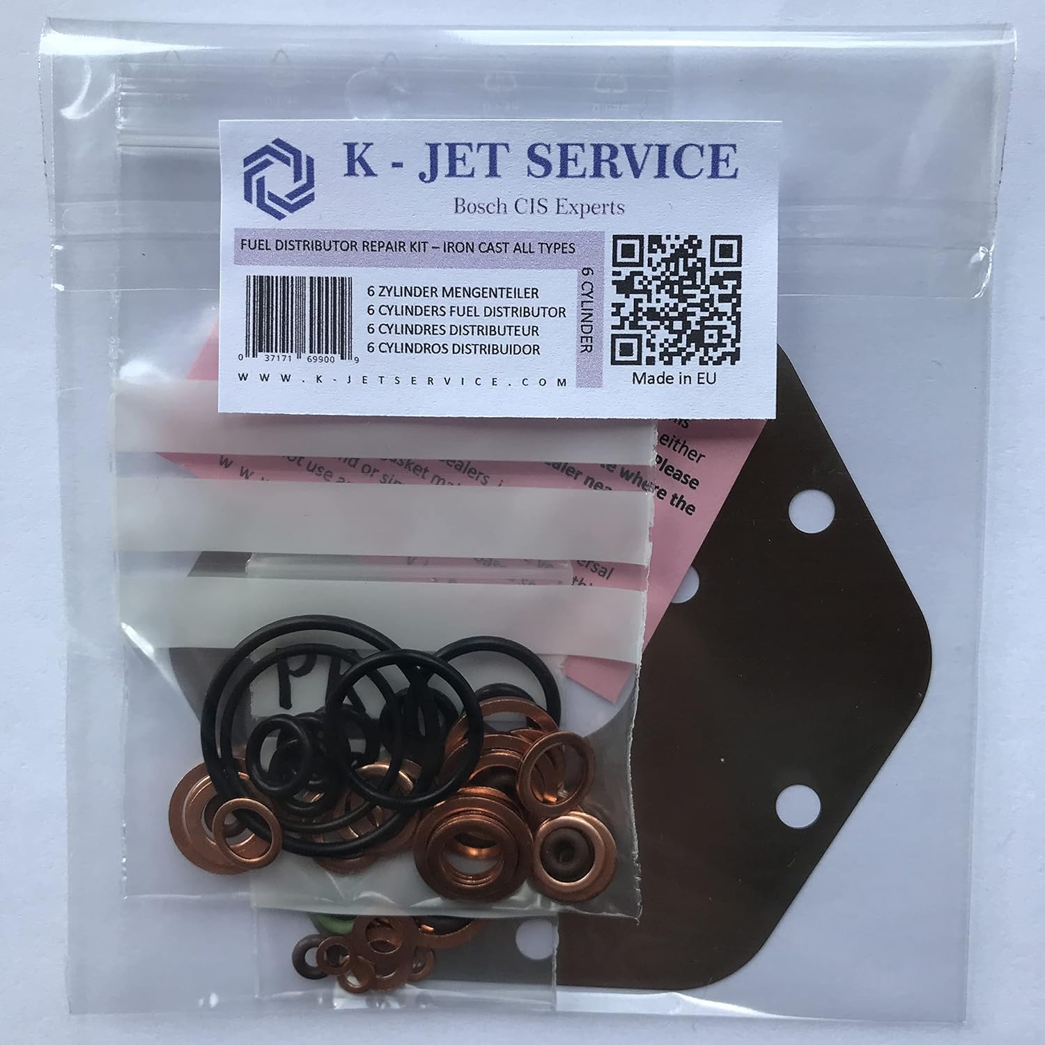 Bosch K-Jetronic Zestaw naprawczy dystrybutora K-jetservice do 6-cylindrowych silników z żeliwa szarego