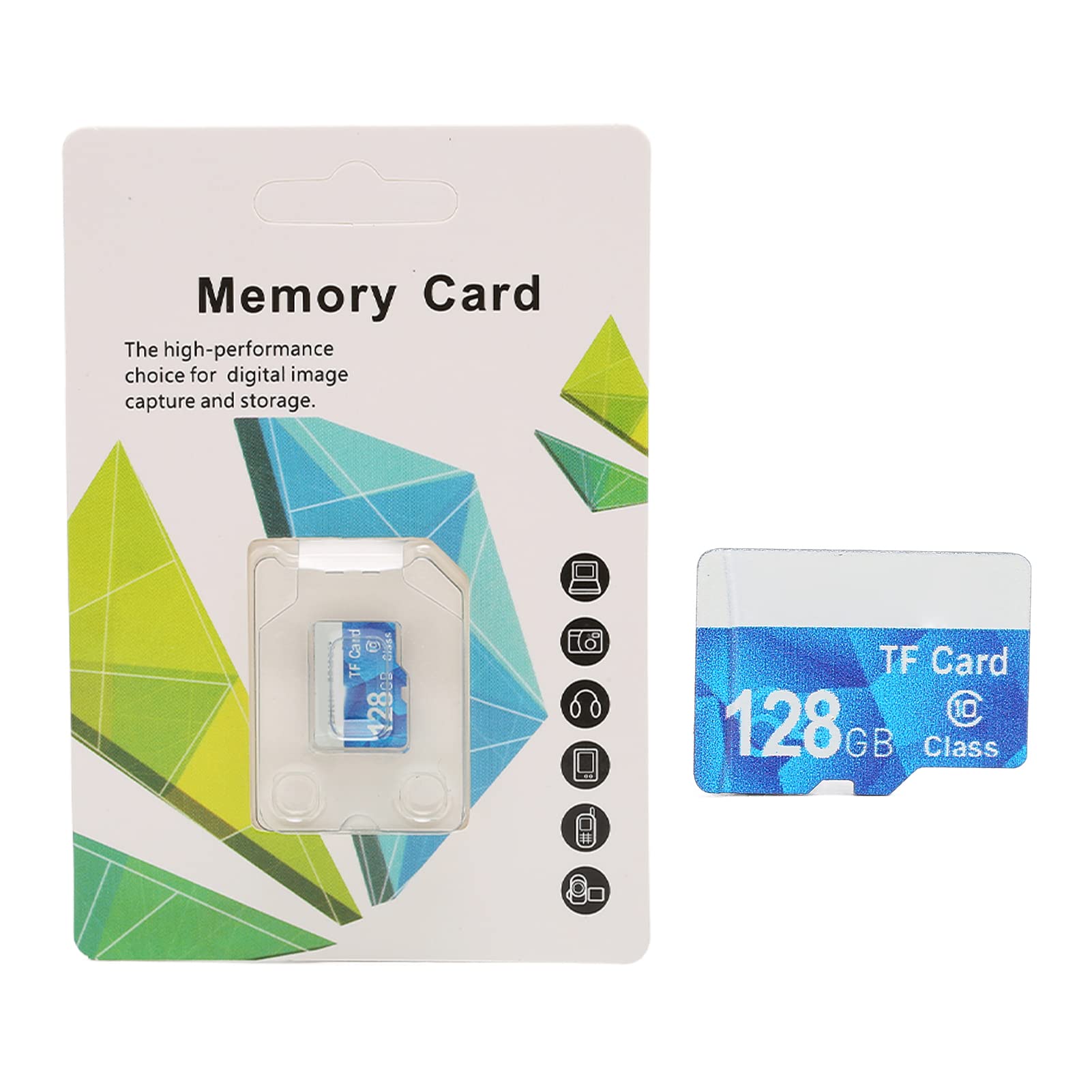 Micro scheda di memoria, classe 10 ad alta velocità, 10 m, impermeabile e antiurto, mini scheda di memoria Plug and Play (128 GB)