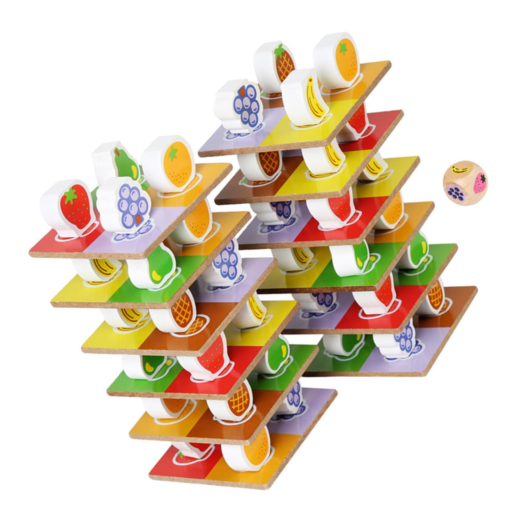 ifundom Juguete Apilable de Madera Equilibrado para Niños, 1 Juego