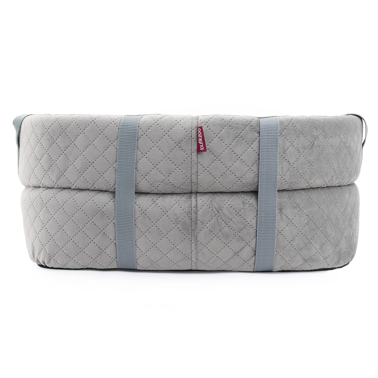 BOUTIQUE ZOO Hondenautostoel, universeel, wasbaar, slijtvast, autostoel, hond voor voorstoel, bijrijdersstoel, achterbank, hondenbed, hondentas, M: 56 cm x 48 cm, blauw - imitatie suède - fluweel