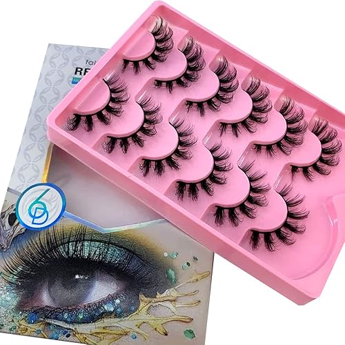 Miniatura 2 de HBZGTLAD Paquete de 6 pares de pestañas postizas esponjosas naturales de imitación de visón 3D (SY-07)