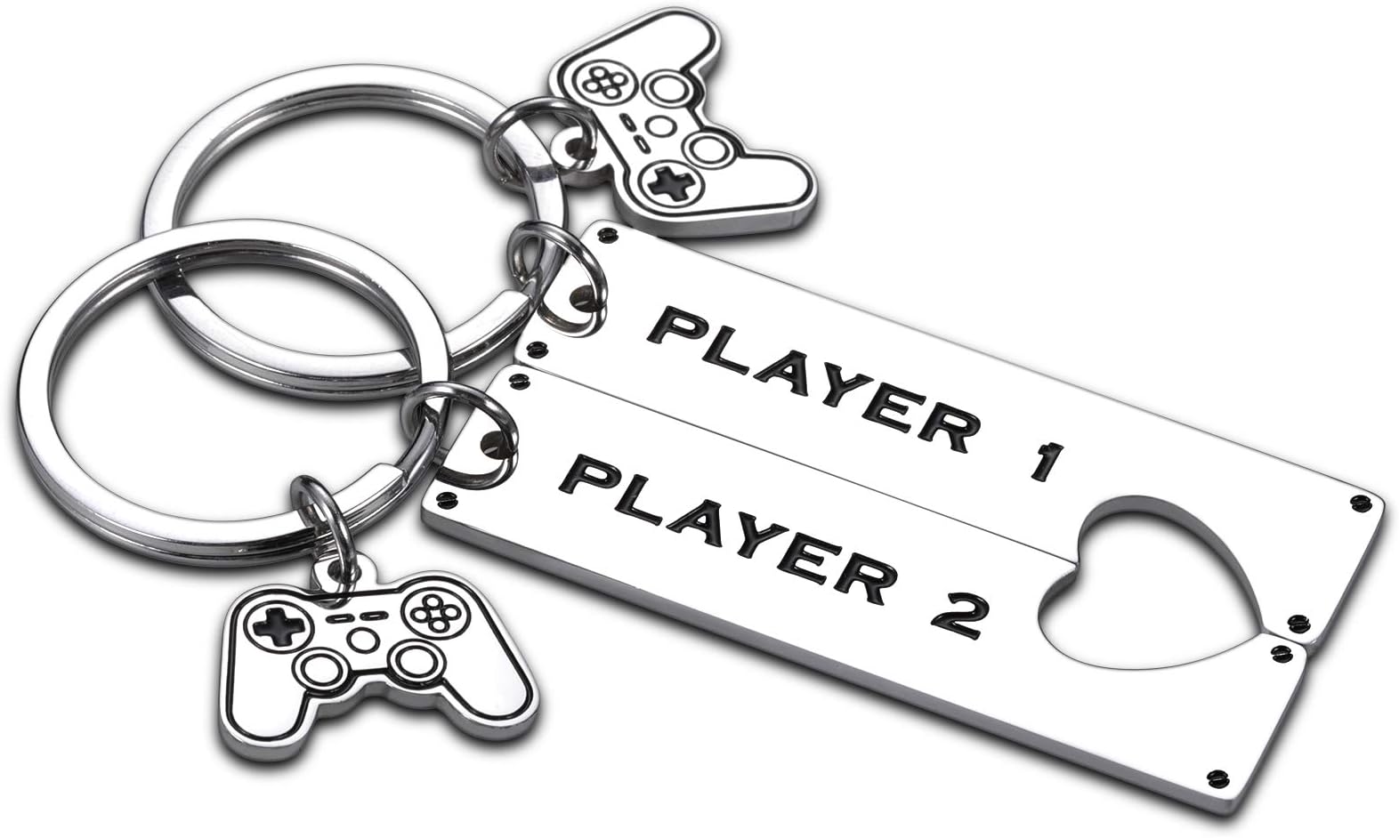 AMBREGRISSUN Boyfriend Gifts from Girlfriend Funny Gamer Matching Keychain for Gamer Boyfriend Couple Keyring Valentine