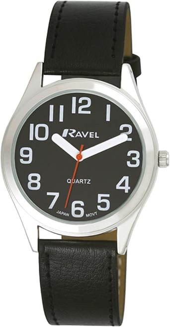 Ravel Unisex Super Bold Sight Aid Watch with Big Numbers