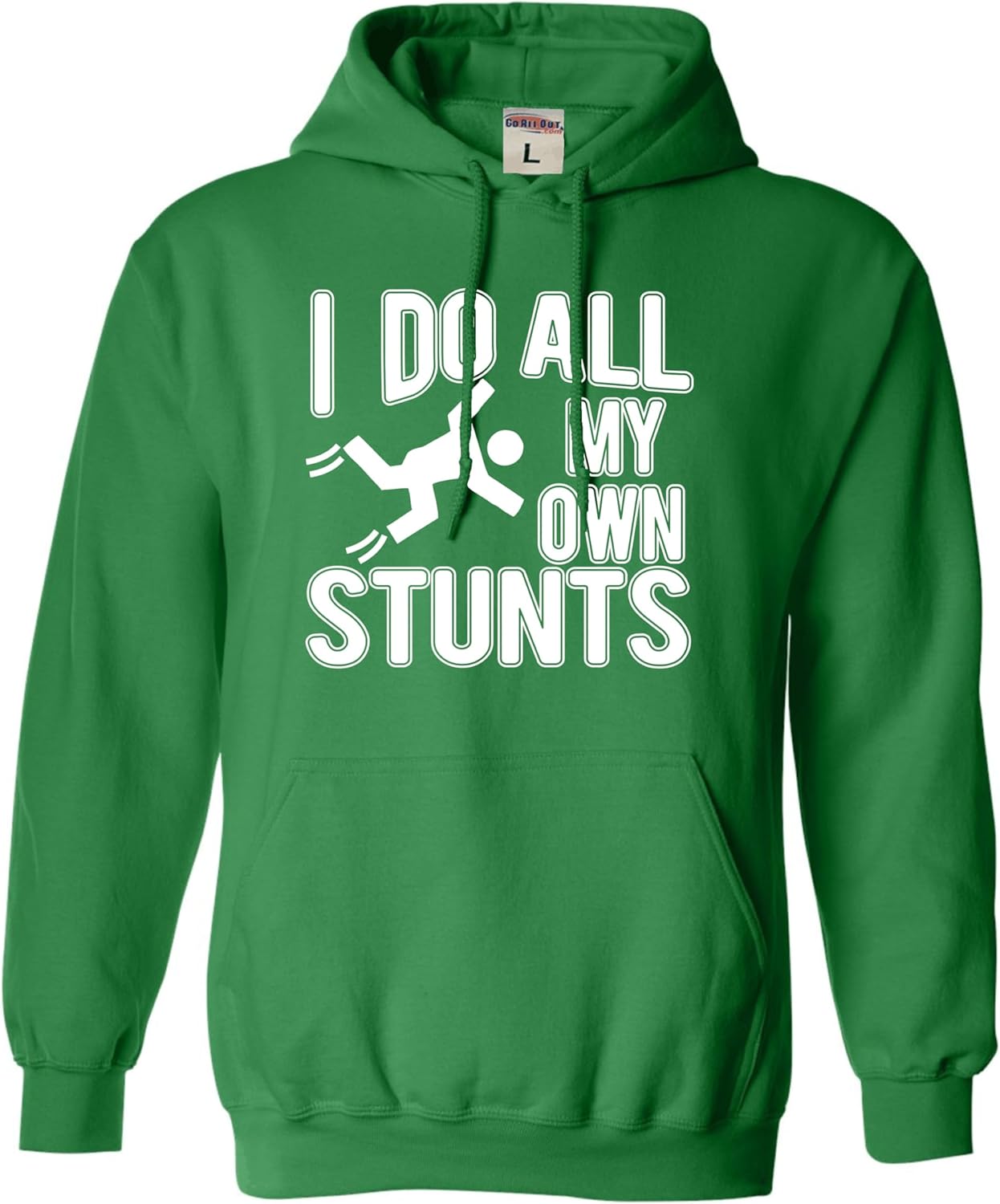 Go All Out I Do All My Own Stunts Injury Broken Leg Arm Recovery Mens Women Sweatshirt Hoodie