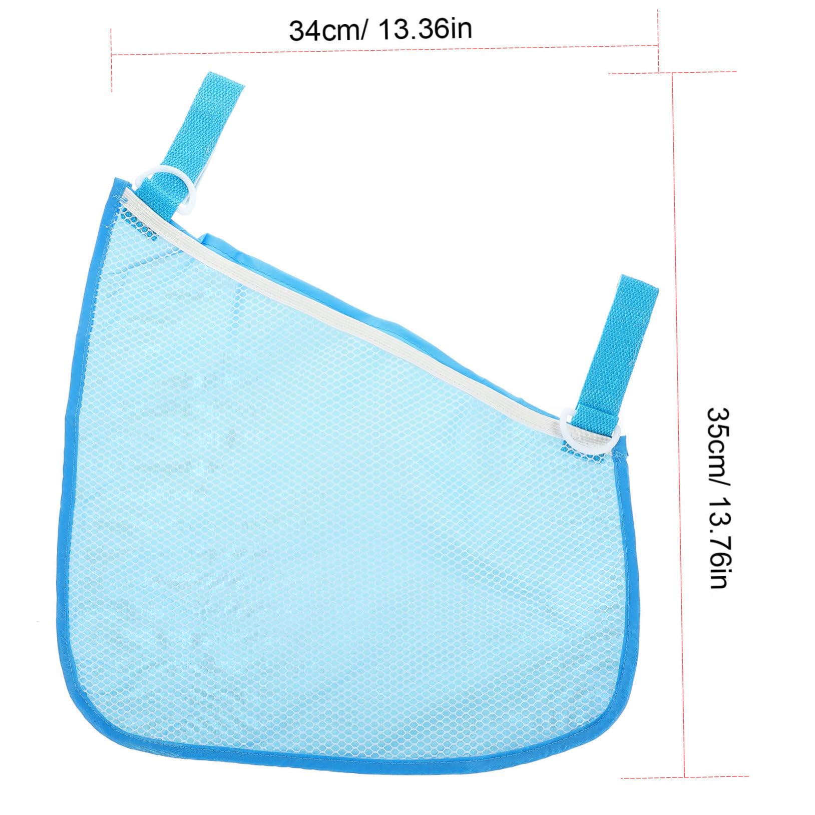 Hemoton Ergonomic Design Baby Stroller Side Mesh Bag 2 Pack Compact Storage for Toys Diapers and Essentials