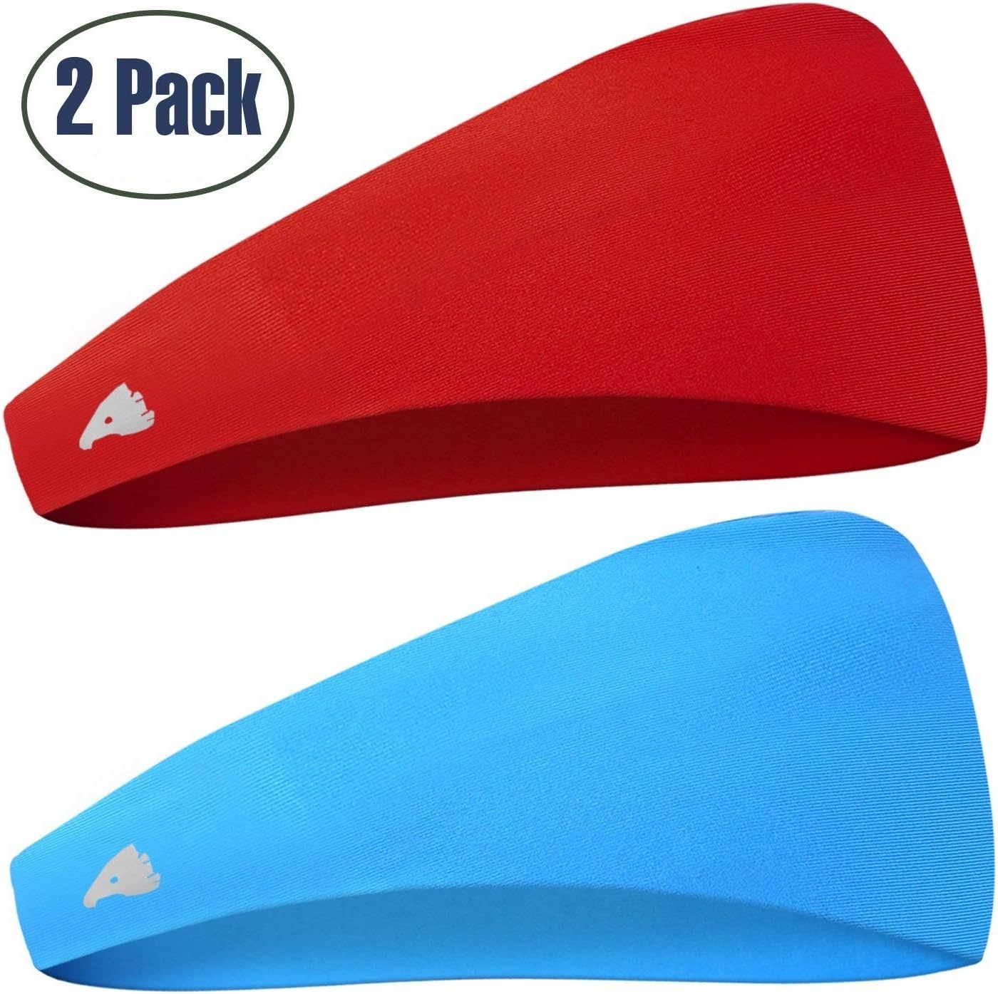 COOLOO Headbands for Men Women 8 Pack, Sweat Bands for Running Yoga Cycling Gardening Spa Workout-Performance Stretch Moisture Wicking Hairband…