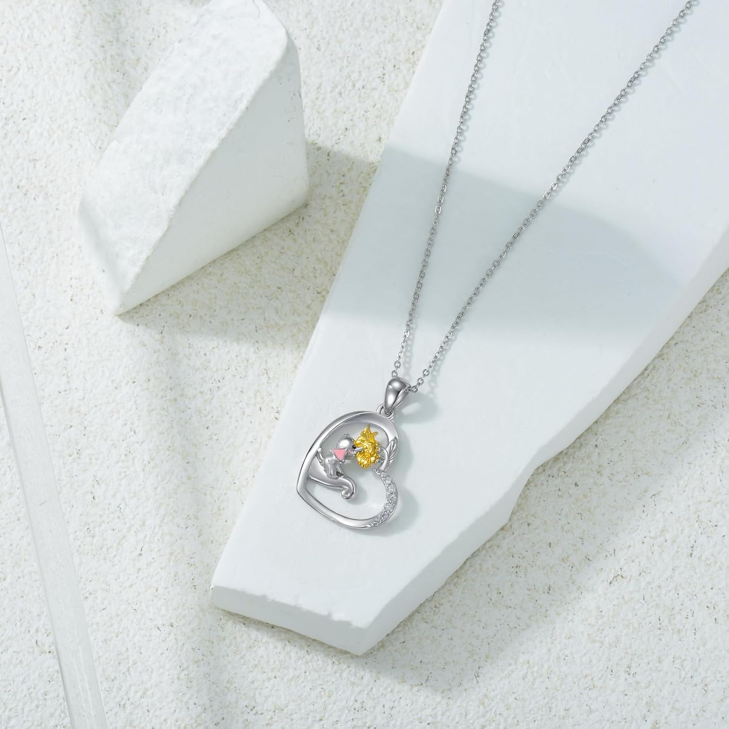 S925 Sterling Silver Owl/Elephant/Dolphin Mother Daughter Necklace for Women Cute Animal Pendant Necklace for Mother's Day - Image 3