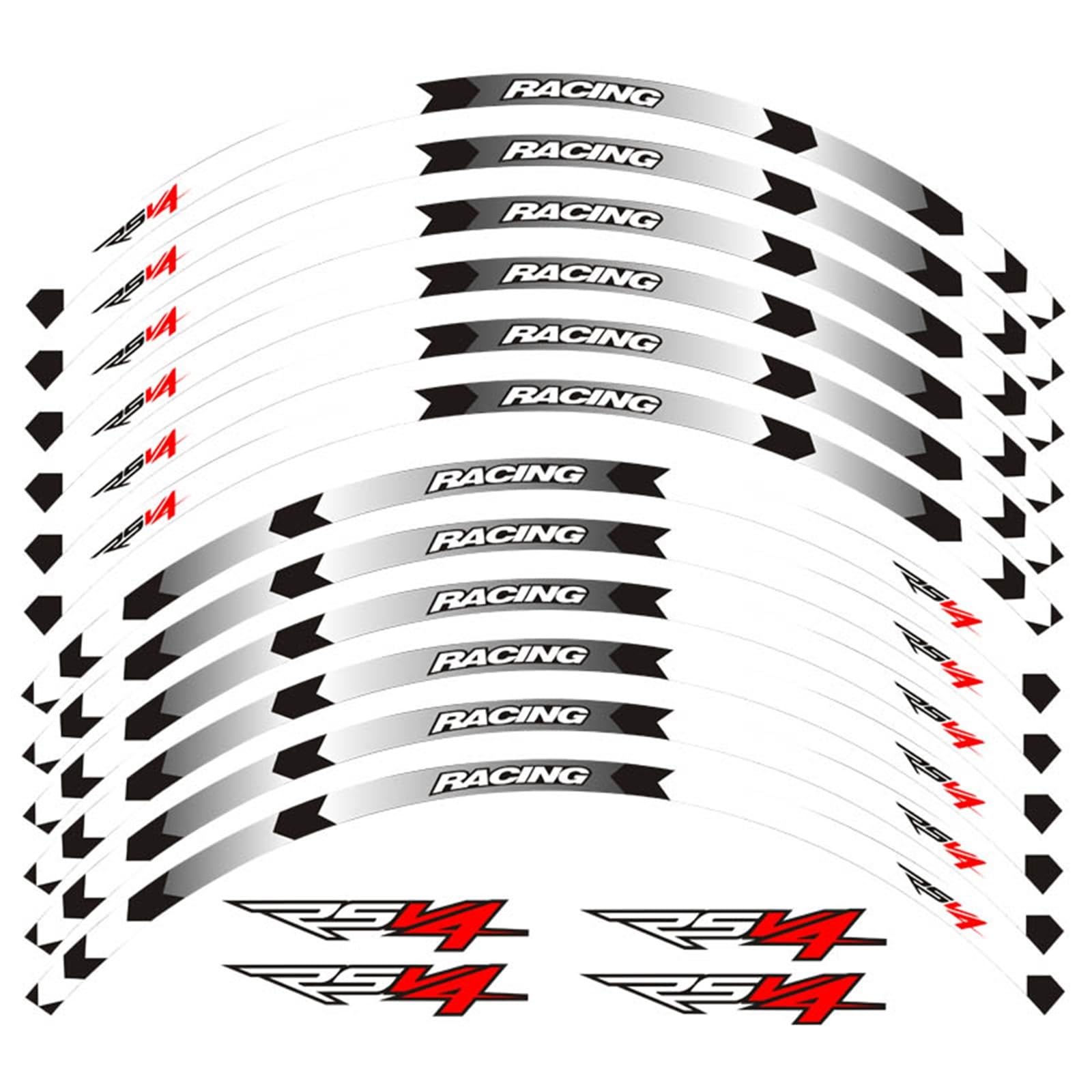 Decorative Stickers Motorcycle Wheel Sticker Stripe Reflective Rim for Aprilia RSV4 Rsv4