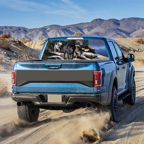 Miniatura 4 de Worth The Sticker Decal On My Car SUV Pickup Lorry Rear Window Arctic Wolf Car Rear Window Graphic Decal Rear Window Graphic Decal for Truck, SUV,