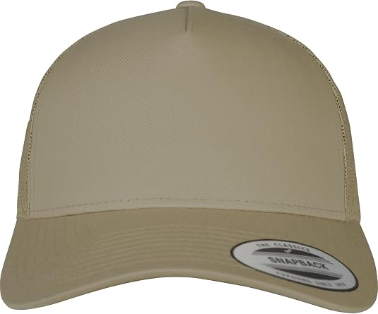 FLEXFIT Trucker Cap, Classic Trucker Hat, Baseball Trucker Cap with 5-Panel and Mesh Back, Adjustable Baseball Hat with Plastic Closure, Headwear, Unisex, Size One Size