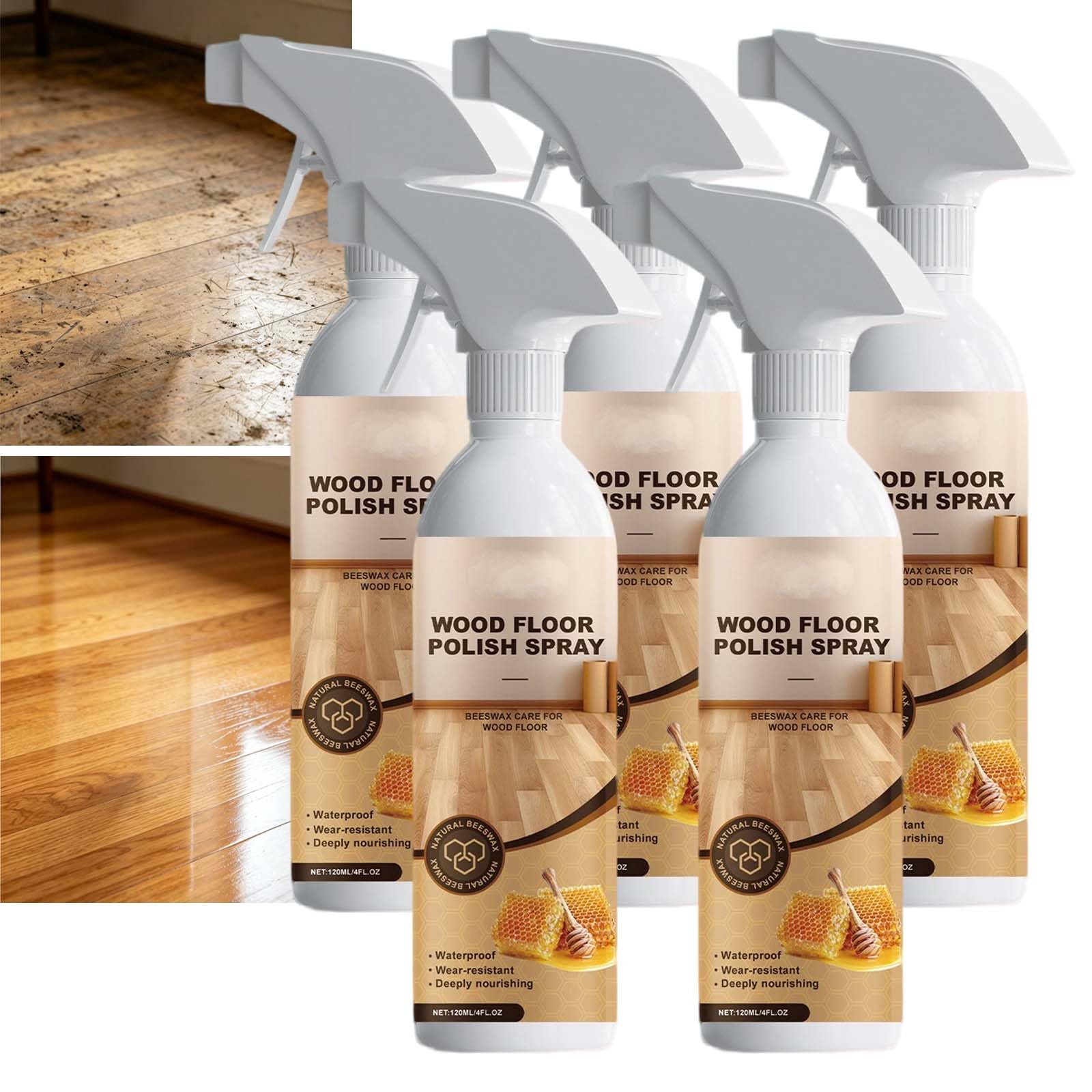 Acondicionador de cera de abejas para pulir suelos de madera, limpiador de madera de restauración profunda, limpiador multiusos para muebles, cera de abeja para madera, elimina el brillo y elimina los