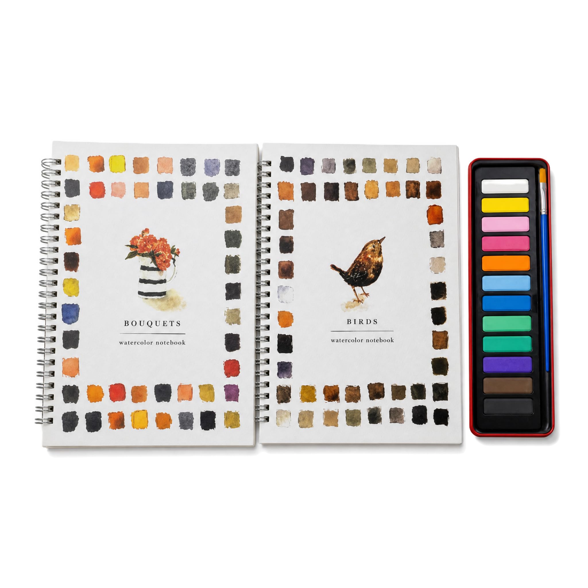 Libro de pintura de acuarela que evita manchas y derrames de agua en adultos