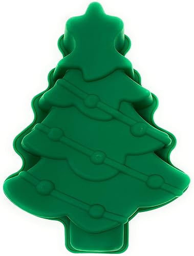Coop & Hunt Christmas Tree Cake Pan 3D Silicone Christmas Baking Molds for Holiday Parties (1)