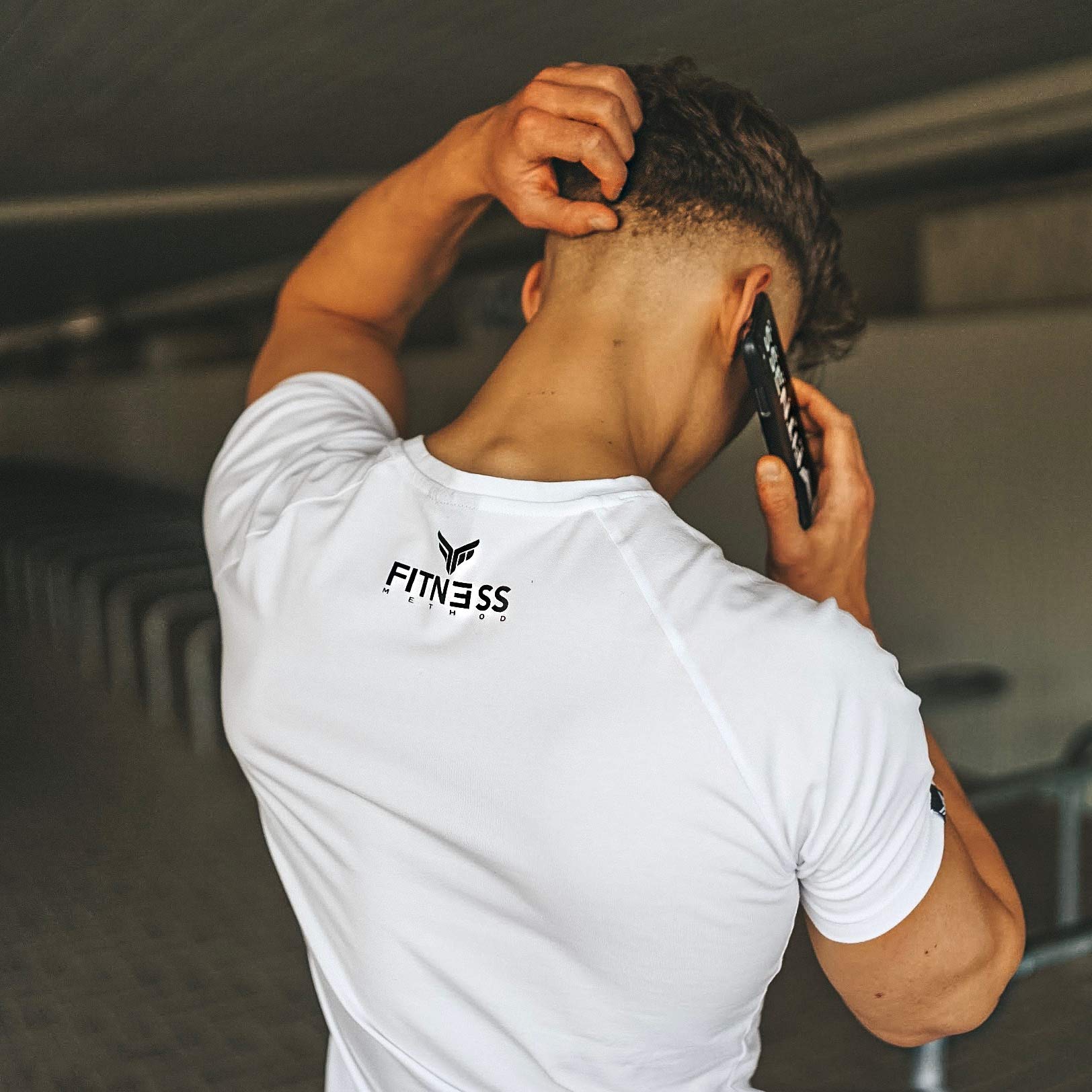 Sport T-Shirt Herren, Slim-Fit Shirt bequem & hochwertig Männer, Rundhals & Tailliert, Training & Freizeit, Gym & Casual Workout Mann, 95% Baumwolle, 5% Elastan