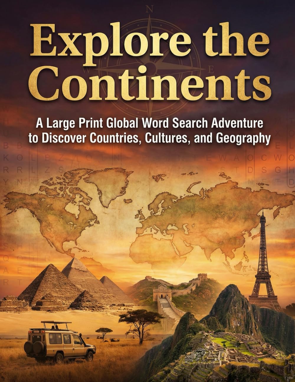Explore the Continents: A Large Print Global Word Search Adventure to Discover Countries, Cultures, and Geography