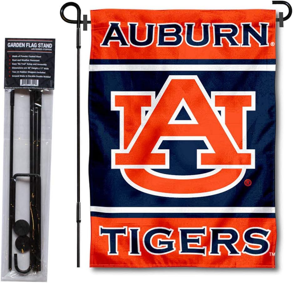 Auburn Garden Flag with Stand Holder