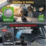 YUHENG 3-in-1 Car Phone Holder Mount,Suction Cup Dashboard Windshield | Locking suction cup base,dual 360° arm and clamp grip secure 4-7.1”phones on dashboard,windshield,in cars, SUVs, trucks