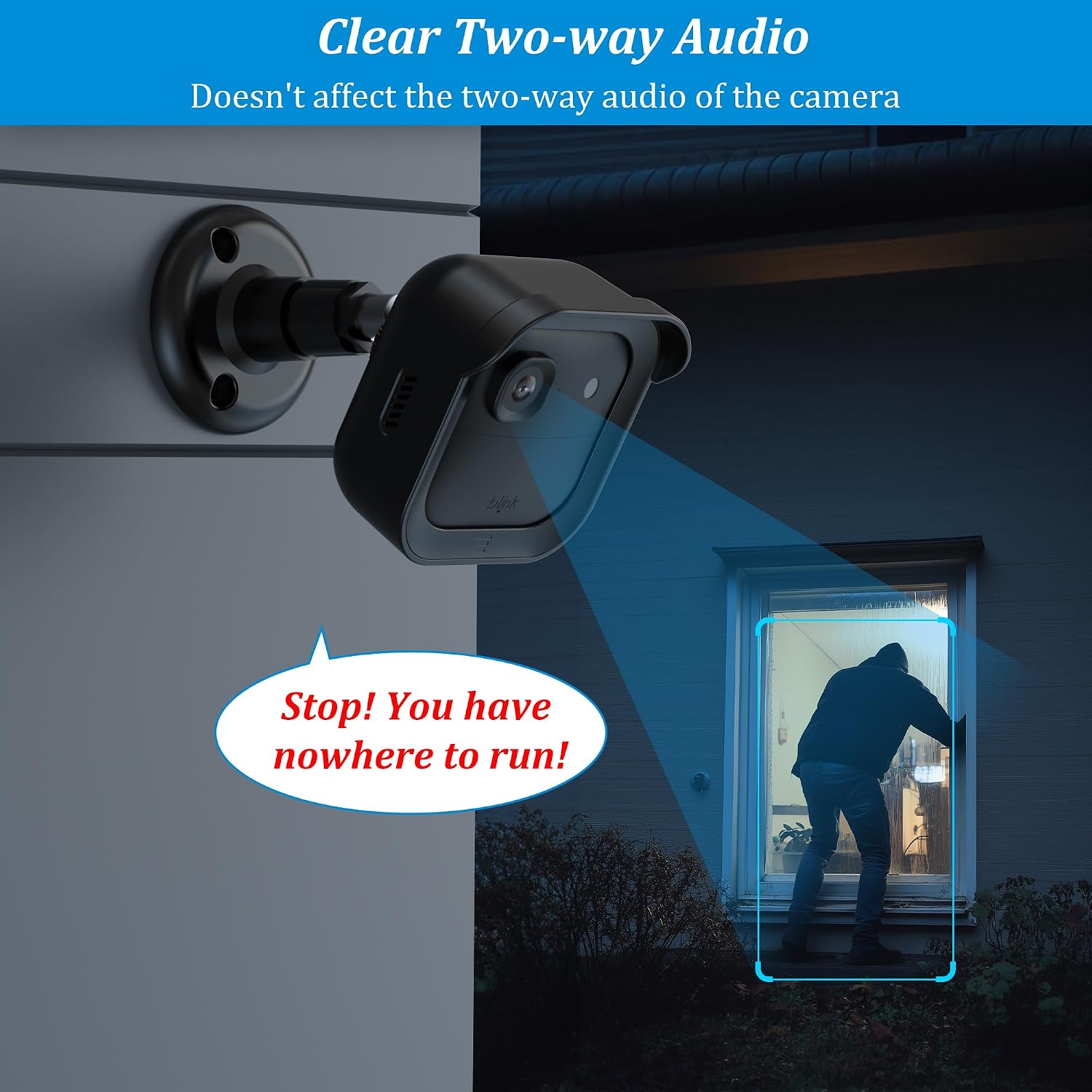 PlusAcc Wall Mount for Blink Outdoor 4 & Outdoor 2K+, Weatherproof Protective Cover, 3 Pack 360° Adjustable Wall Mounting Bracket with Sync Module Core Holder (Cameras Not Included)