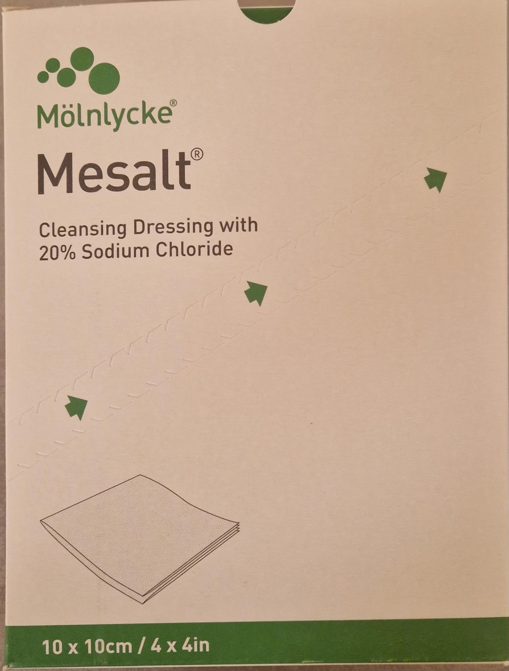 mesalt kompressen 10 x 10 cm 30 ST Compresse