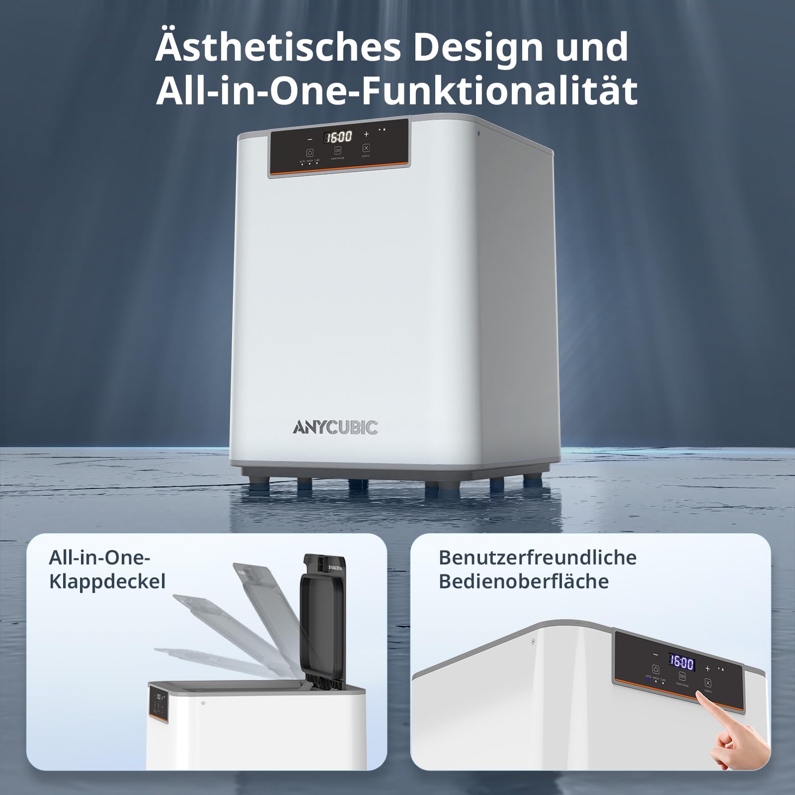 ANYCUBIC Wash & Cure 3 Max, 15,1L ultragroße Wasch- und Aushärtungsstation | 50 % Reinigungsmittelersparnis, anpassbarer Wasch- und Aushärtungsprozess, kompatibel mit LCD/DLP/MSLA Resin 3D-Drucker