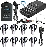 Vista 1 de EXMAX® EXD-6824 2.4G Guía turística manos libres Sistema de transmisión de voz inalámbrico 9999 ID de canal ideal para traducción de iglesias