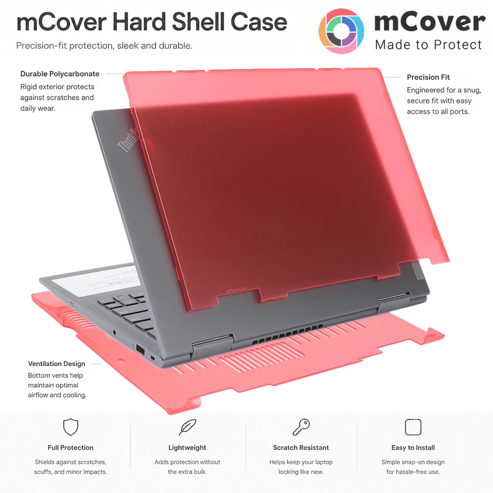 mCover Custodia compatibile solo per Lenovo ThinkPad X1 Yoga Gen 6/7/8 2024 da 14" 2-in-1 2021-2024 PC notebook Windows (non funziona con altri modelli Lenovo) - Blu