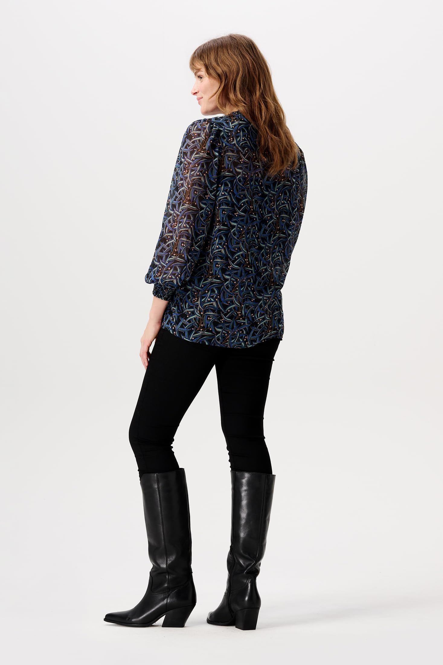 Noppies Damen Blouse Foggia Nursing Long Sleeve All Over Print Bluse