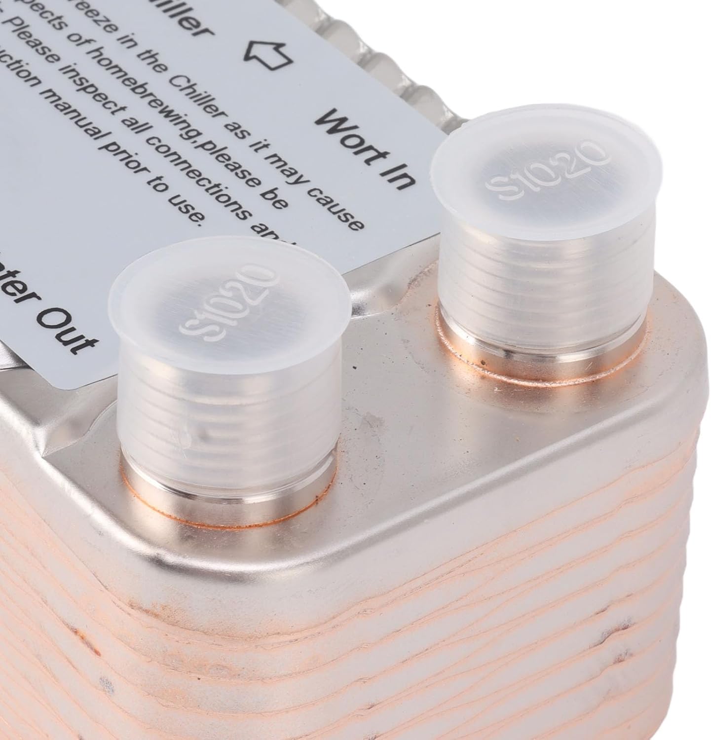 Homebrew Wort Chiller Super Efficient Counterflow Plate Stainless Steel Heat Exchange for Ale Beer, Wort