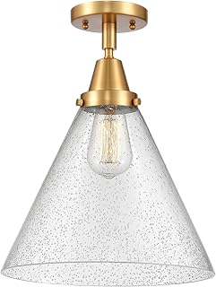 Innovations 447-1C-SG-G44-L One Light Flush Mount from Franklin Restoration Collection