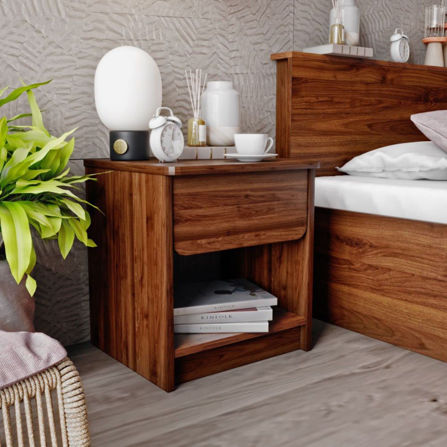 See full amazon price history chart for Wakefit Bedside Table| Engineered Wood Side Table with Storage with Single Drawer | 1 Year Warranty | - Astra - Columbian Walnut Wakefit Bedside Table| Engineered Wood Side Table with Storage with Single Drawer | 1 Year Warranty | - Astra - Columbian Walnut (B0C5RXQM6B) Amazon Price History, Amazon Price Tracker