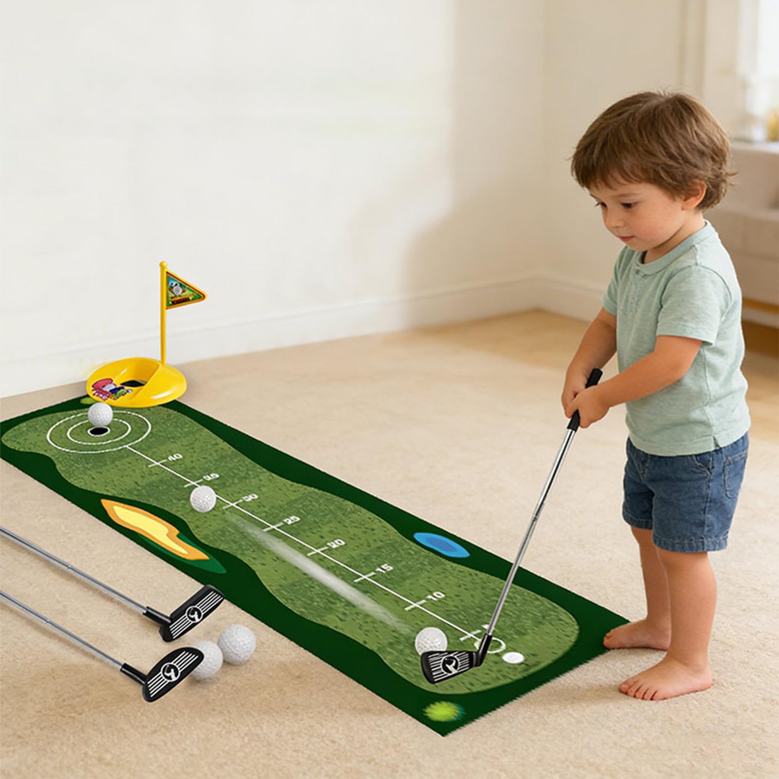 Set de Golf para niños en casa | Juego Educativo - Juego de Patio | para Niños y Niñas, Playa, Camping, Reuniones Familiares, Parque, Guardería
