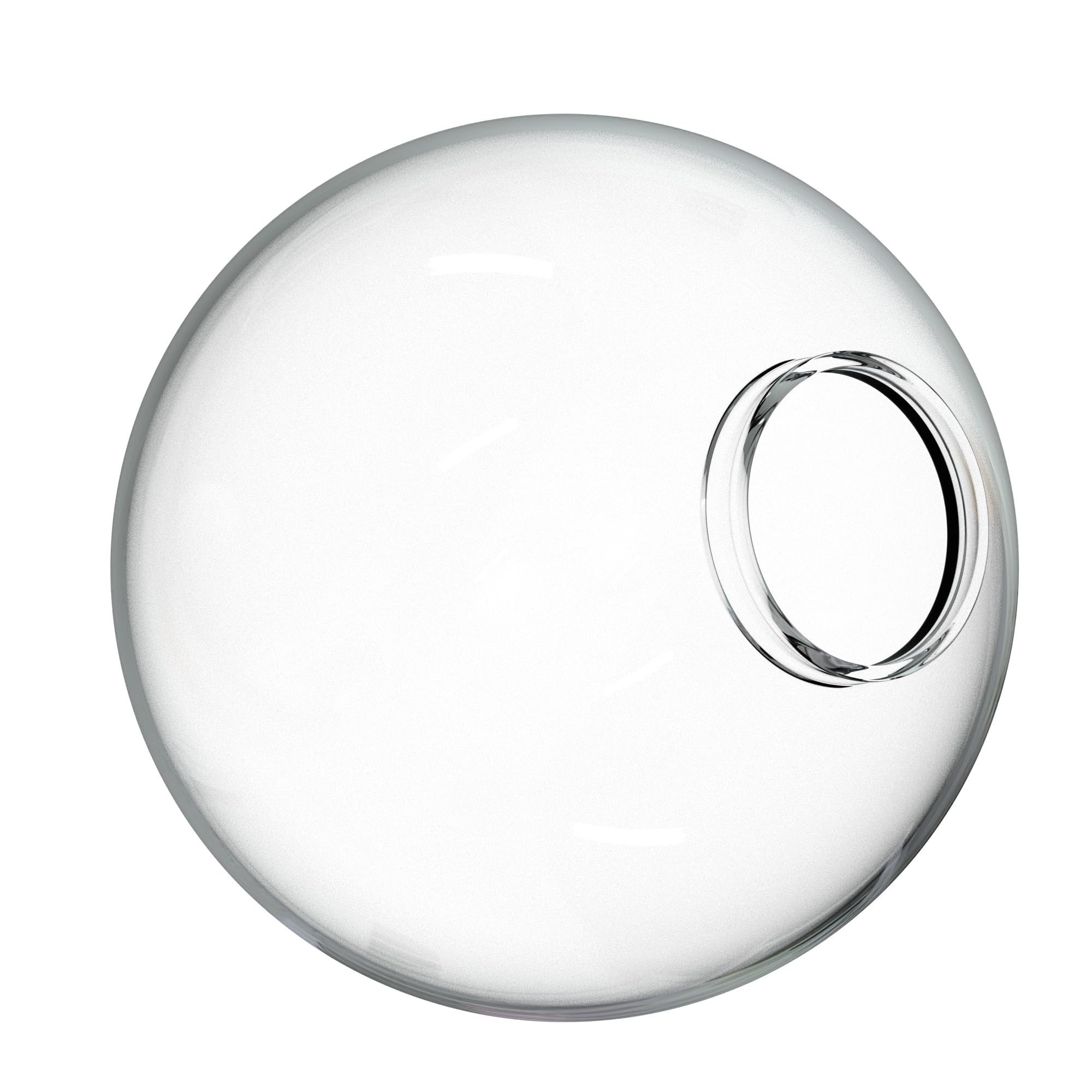 KASTLITE 12" Clear Acrylic Lamp Post Globe with 3.91" Fitter Neck