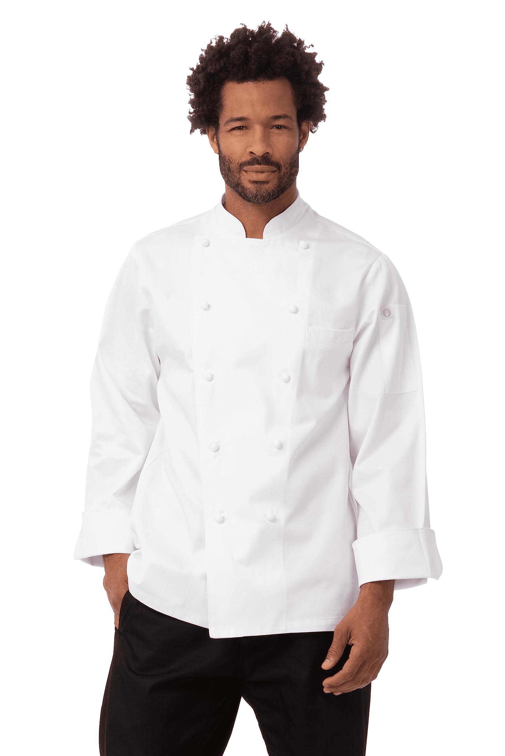 Chef Works Unisex White B637-40 Henri Executive Chefs Jacket, 40,