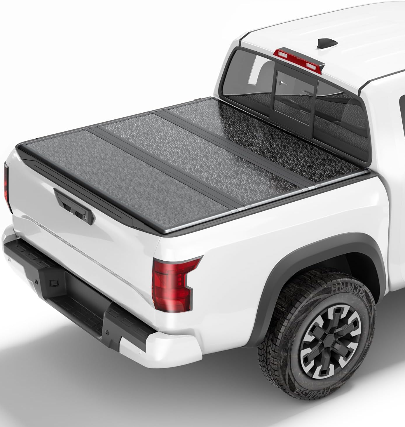Xprite FRP Hard Tri-Fold Truck Bed Tonneau Cover Compatible with 2014-2026 Nissan Frontier KC Double Cab (with or Without Utilitrack) 5FT (60") Bed (Excl. México)