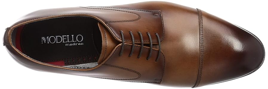 Amazon | [モデロ] ビジネスシューズ 牛革 スタイリッシュ 撥水
