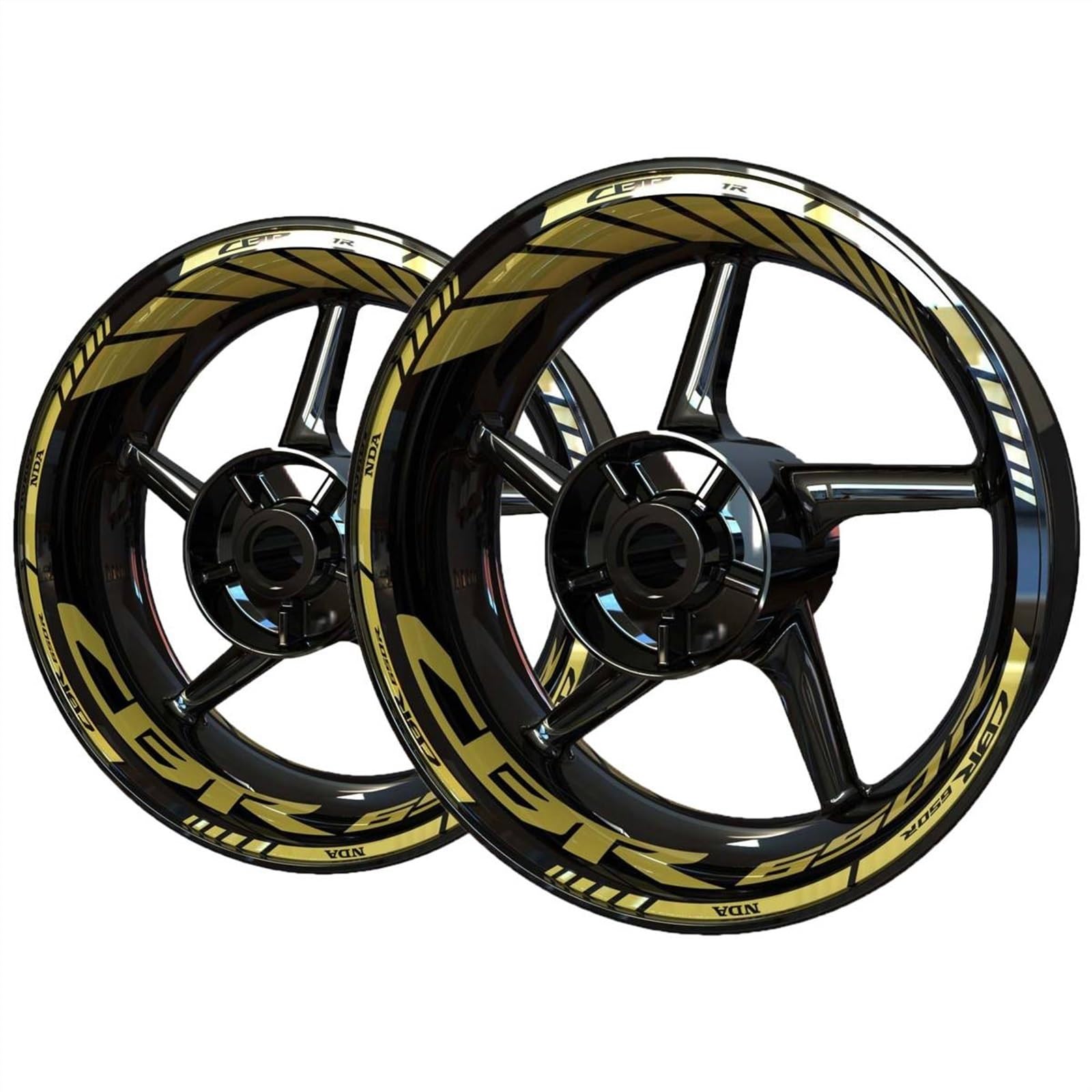 for CBR650R for CBR 650R Decal Kit Rim Wheel Sticker Motorcycle Set(2)