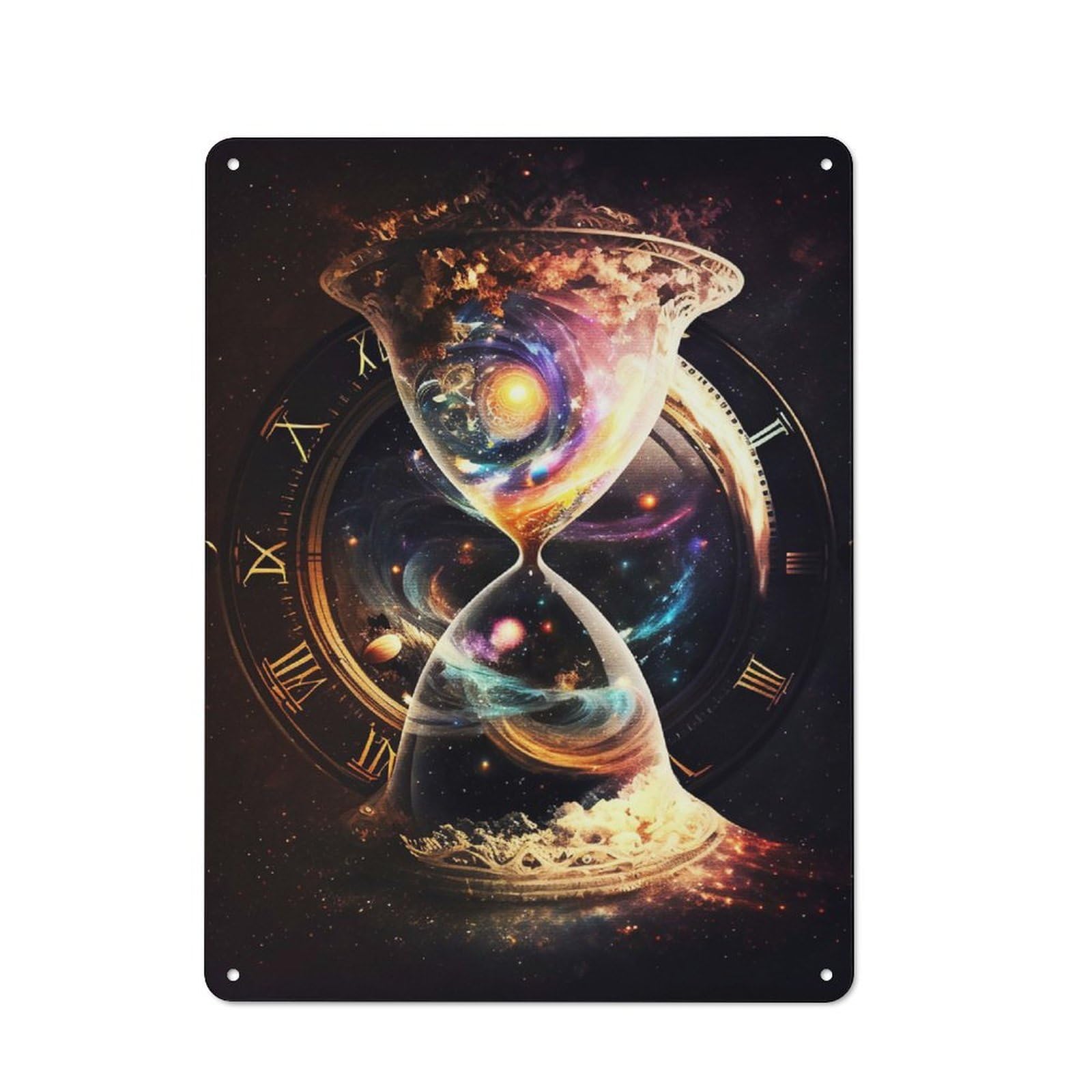 Vintage Universe of Time Metal Wall Sign 40x30cm, Shed Wall Plaque for Garage, Workshop, Shed Or Utility Room