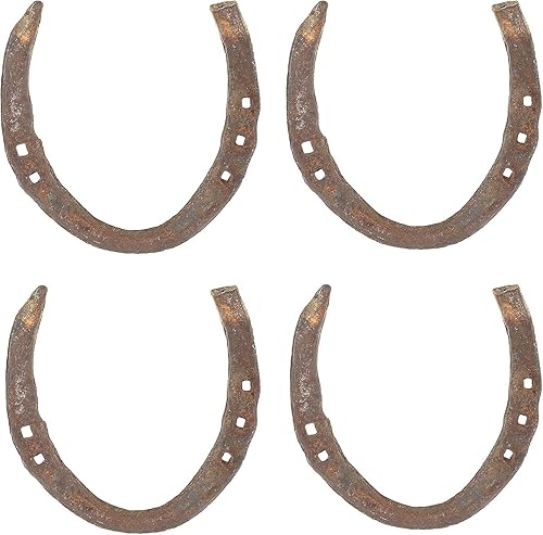 Miniatura 9 de Wonder Care Herradura auténtica usada herradura amuleto de buena suerte rústico auspicioso regalo de la suerte de hierro fundido real herradura