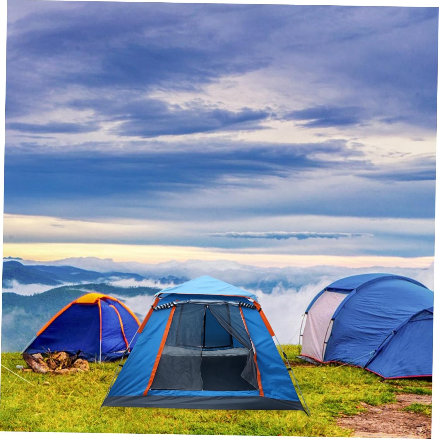 Automatic Camping Tent Tent for Outdoor Cabin Oxford and Windproof Easy to Carry