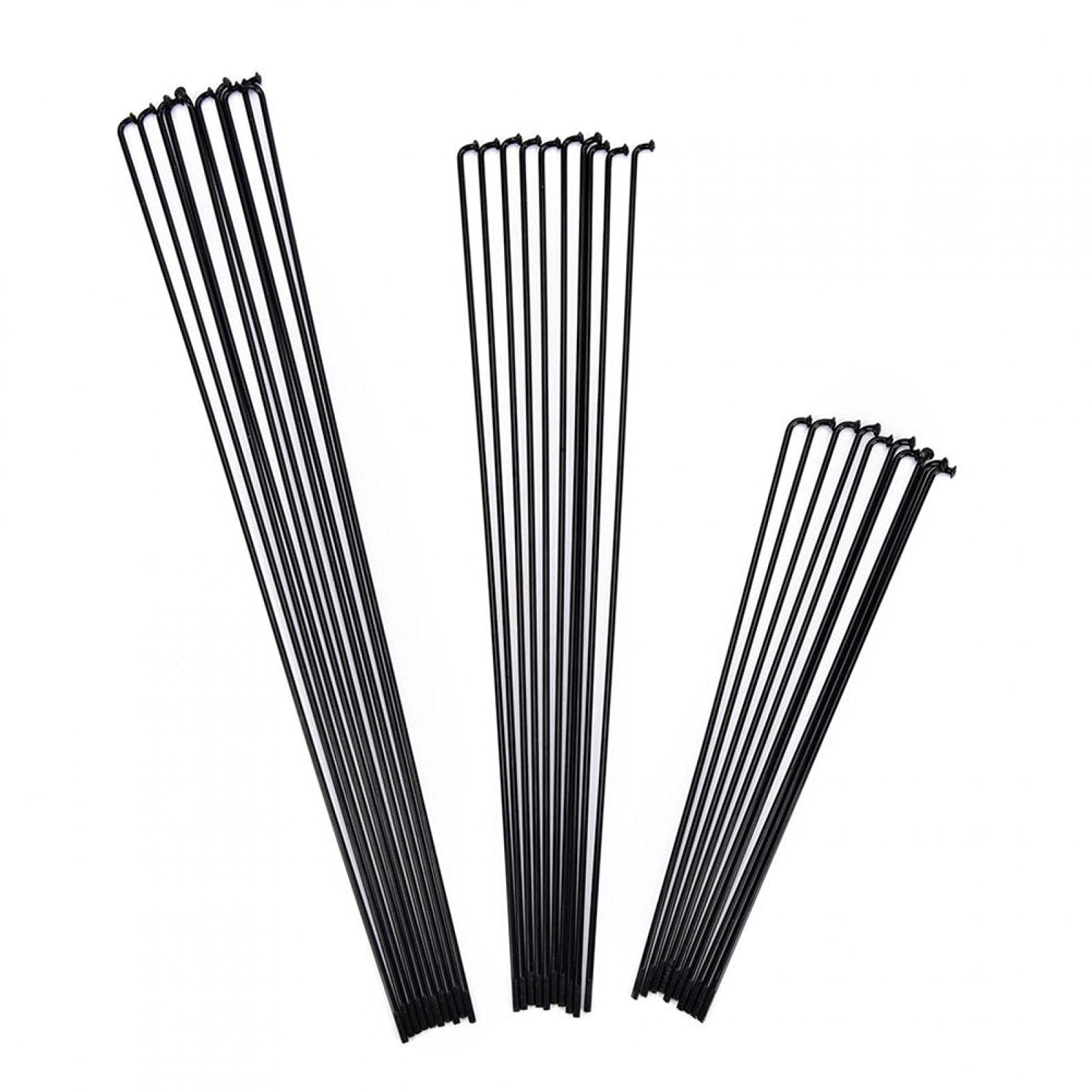 Faderr - 10 Raggi per Bici – 14G J Bend in Acciaio Inox, con capezzoli, Accessori per Bicicletta (Dimensioni: 286 mm)
