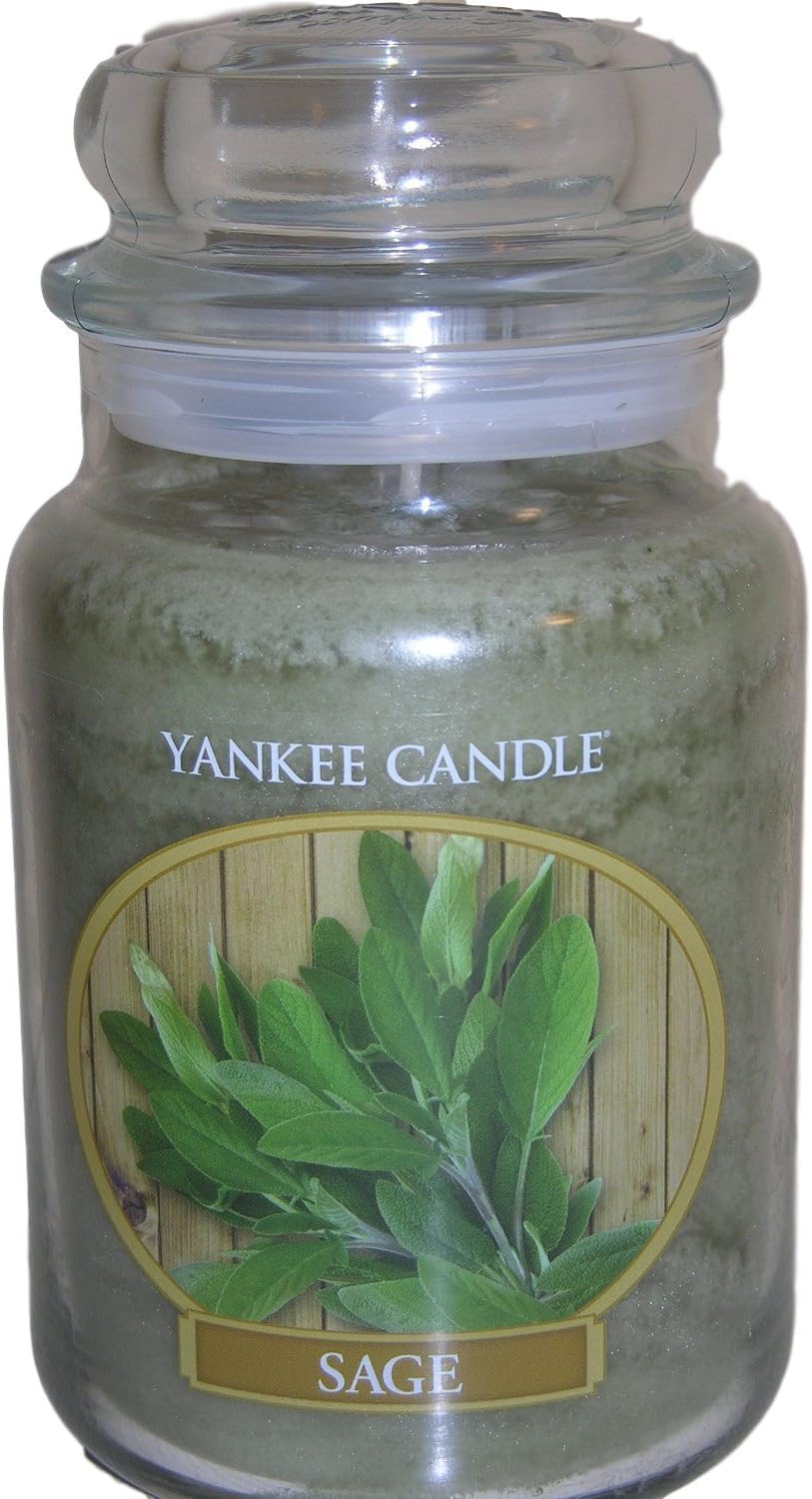 Yankee Candle Sage 22 oz Large Jar Candle Home & Kitchen