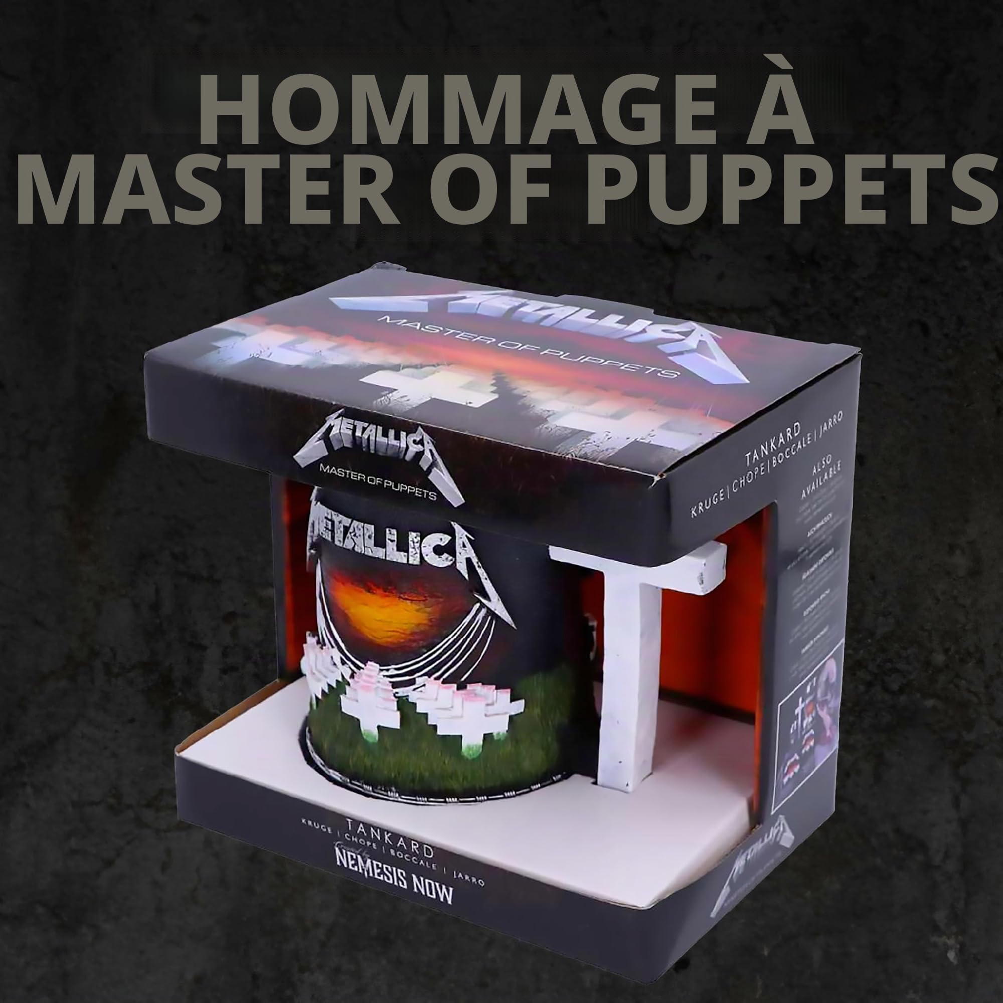 Nemesis Now Metallica-Master of Puppets Chope en résine Noir