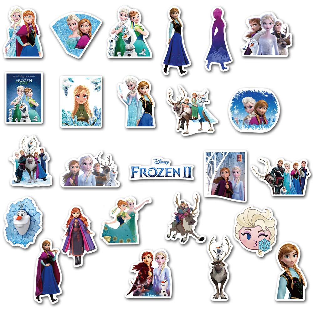 Pack De 50 Stickers Princesse Elsa Et Héros Marvel - Personnalisez Vos Affaires !